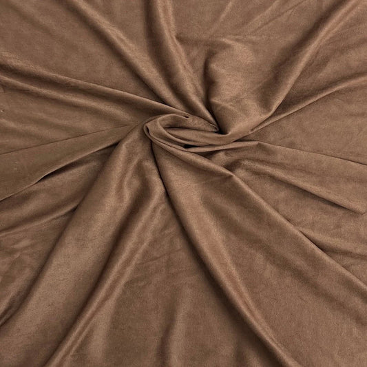 Faux Suede Stretch Mocha