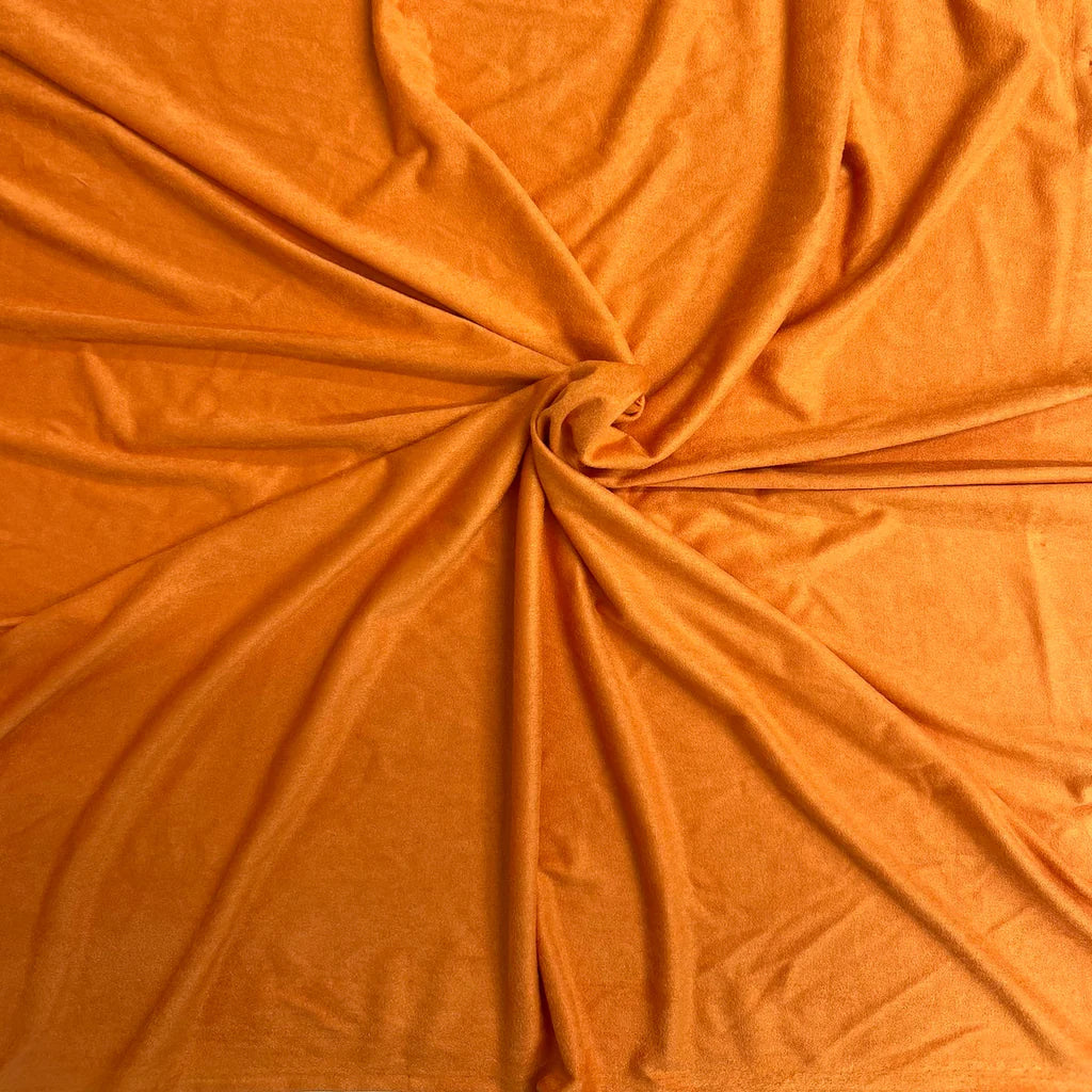 Faux Suede Stretch Orange