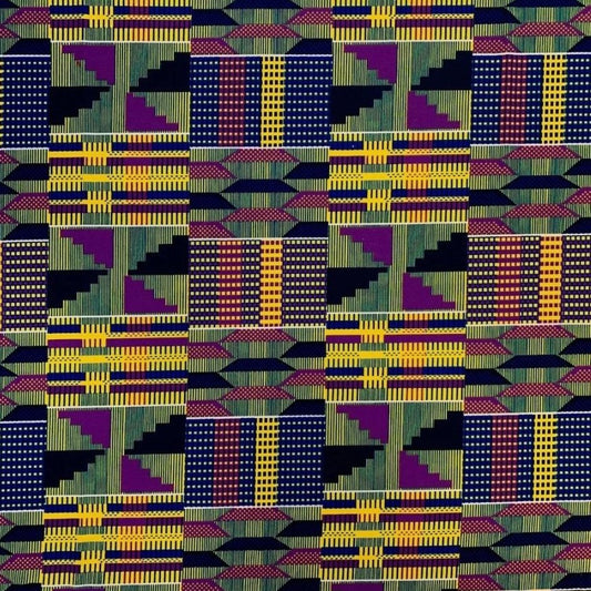 Stretch Wrap Kente Purple